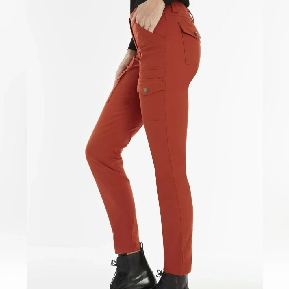 ANATOMIE Kate Skinny Cargo lightweight pants in rust